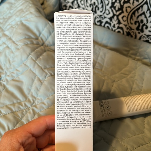 NWT Grown Alchemist, Matte Face Balancing Moisturiser, Açai Berry, Borago ❤️❤️❤️ - Picture 4 of 5